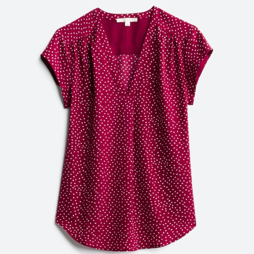 Lilian V-Neck Blouse Stitch Fix XL NWT